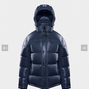 Aritzia Super Puff, High Gloss, Navy (Admiral)